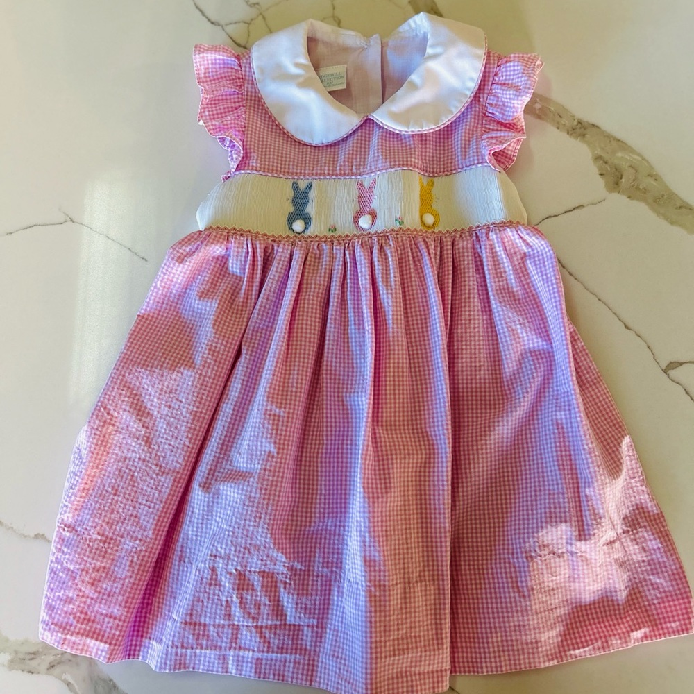 Edgehill Collection Big and Little sister Matching Easter Dress (4t and 9m)